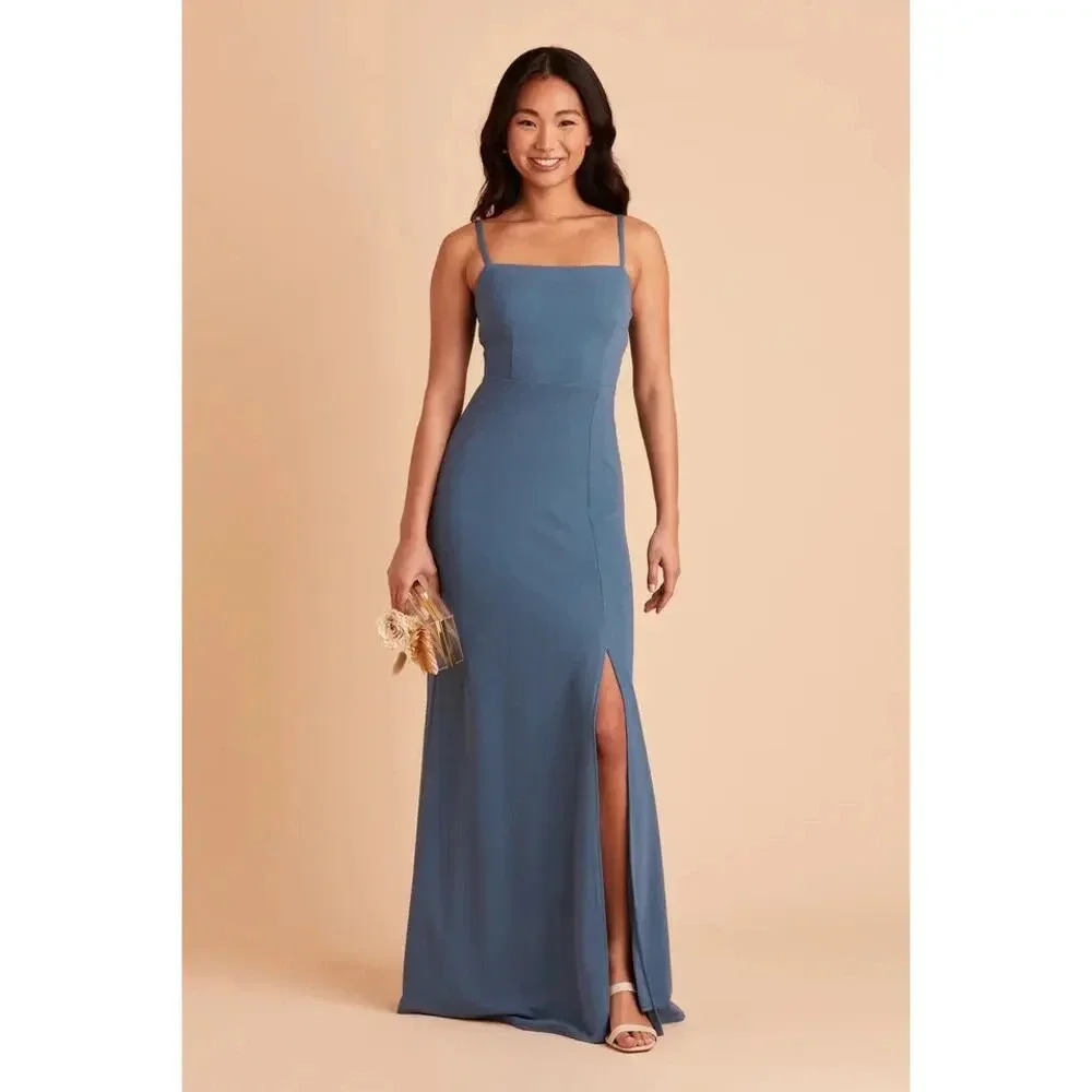 NEW Birdy Grey Benny Tie Back Dress Bridesmaid Wedding Twilight Blue XL